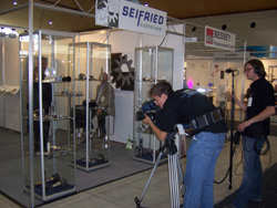 Seifried-Zahnrder Presse am Stand